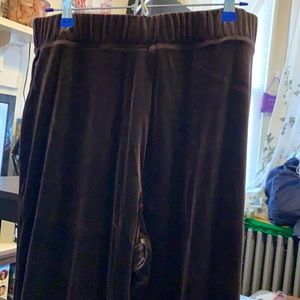 Susan graver brown velvet pants